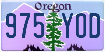 OR license plate 975YOD
