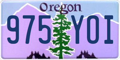 OR license plate 975YOI