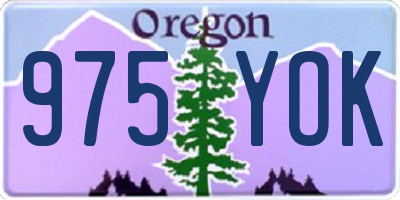 OR license plate 975YOK