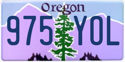 OR license plate 975YOL