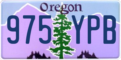 OR license plate 975YPB