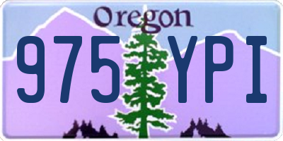 OR license plate 975YPI
