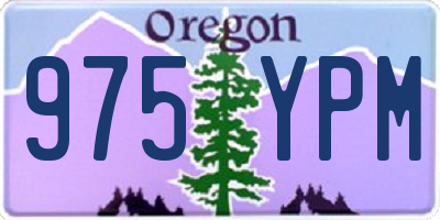 OR license plate 975YPM