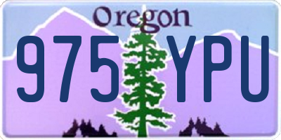 OR license plate 975YPU