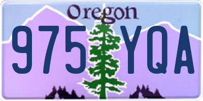 OR license plate 975YQA