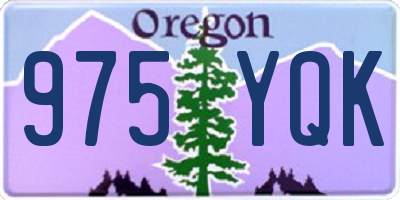 OR license plate 975YQK