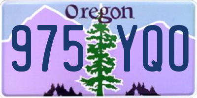 OR license plate 975YQO