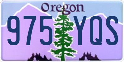 OR license plate 975YQS