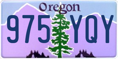 OR license plate 975YQY