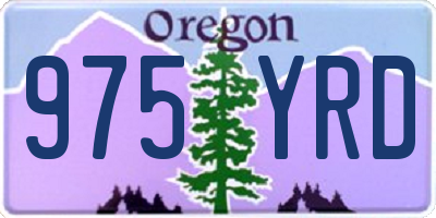 OR license plate 975YRD