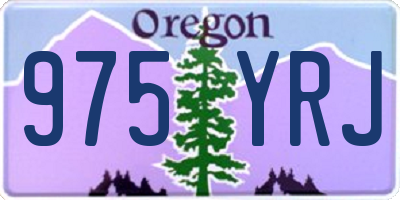 OR license plate 975YRJ