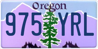 OR license plate 975YRL