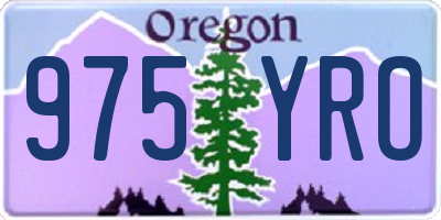 OR license plate 975YRO
