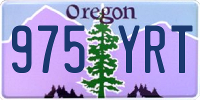 OR license plate 975YRT