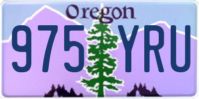 OR license plate 975YRU