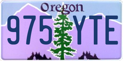 OR license plate 975YTE