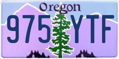 OR license plate 975YTF