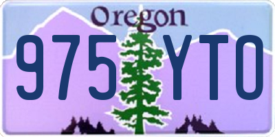 OR license plate 975YTO