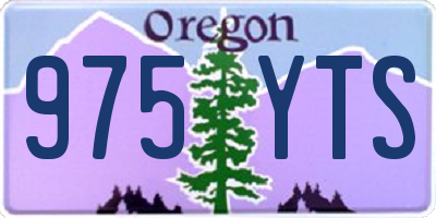 OR license plate 975YTS