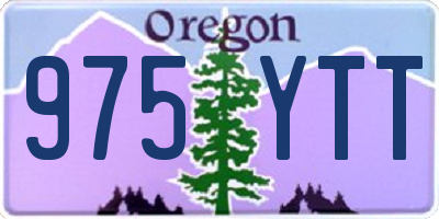 OR license plate 975YTT