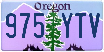 OR license plate 975YTV