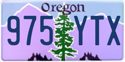 OR license plate 975YTX