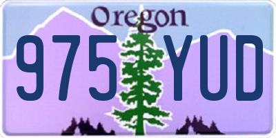OR license plate 975YUD
