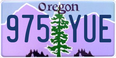 OR license plate 975YUE
