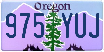 OR license plate 975YUJ
