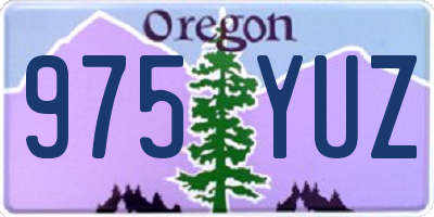 OR license plate 975YUZ