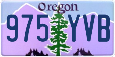 OR license plate 975YVB