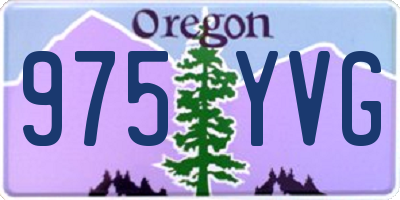 OR license plate 975YVG