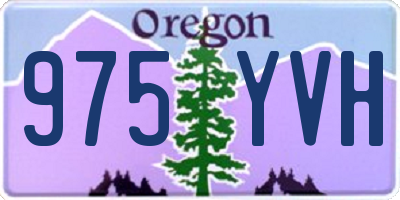 OR license plate 975YVH