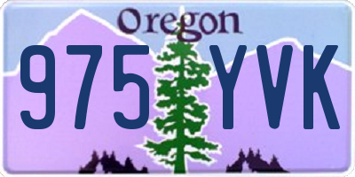 OR license plate 975YVK