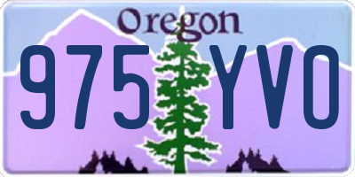 OR license plate 975YVO