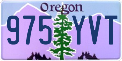 OR license plate 975YVT