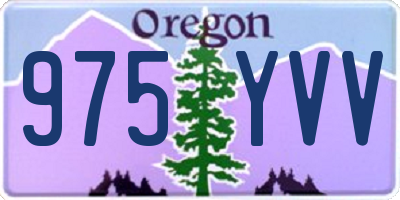 OR license plate 975YVV