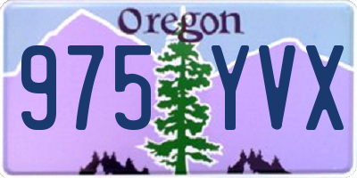 OR license plate 975YVX