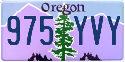 OR license plate 975YVY