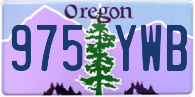 OR license plate 975YWB