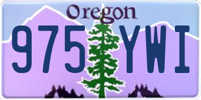 OR license plate 975YWI