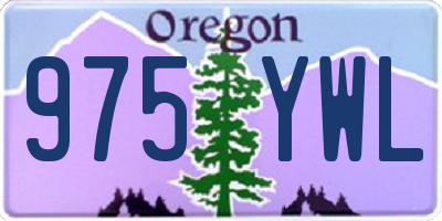 OR license plate 975YWL