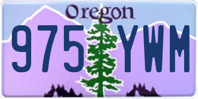 OR license plate 975YWM