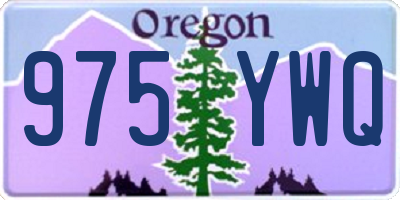 OR license plate 975YWQ