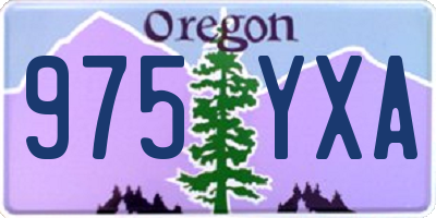 OR license plate 975YXA