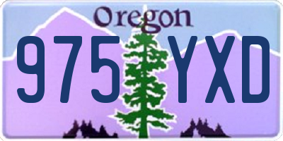 OR license plate 975YXD