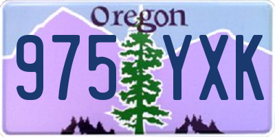 OR license plate 975YXK