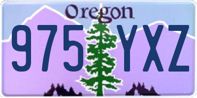 OR license plate 975YXZ