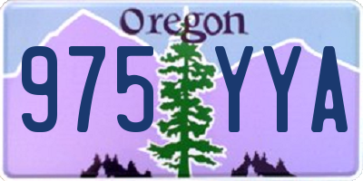 OR license plate 975YYA