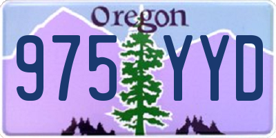 OR license plate 975YYD